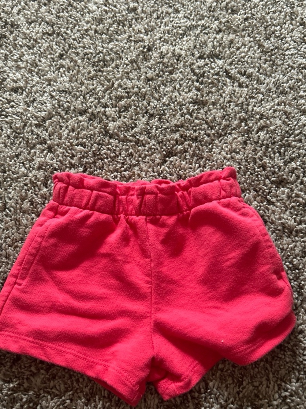 wonder nation coral red Elastic-Waist Girls' Shorts